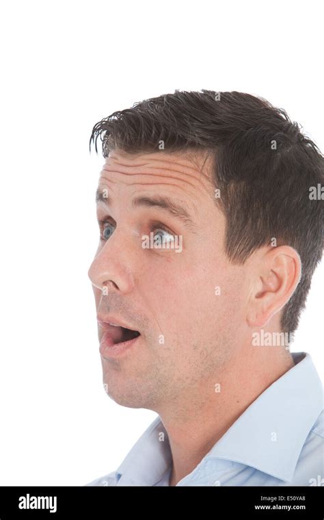 Man With A Shocked Expression Stock Photo Alamy
