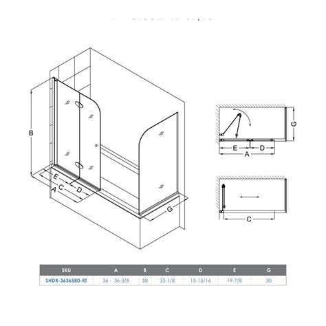 Dreamline Aqua Fold 36 X 58 Folding Tub Door And Reviews Wayfair