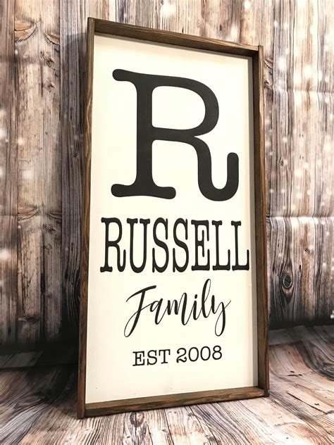 Last Name Wood Signs Personalized Signs Home Decor Redroansigns