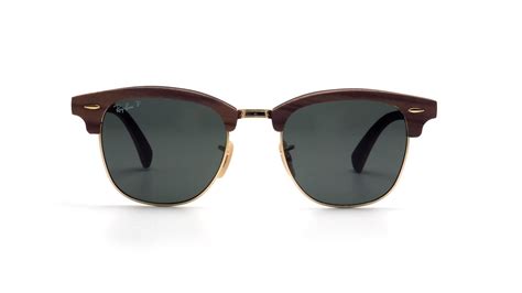 Inspired by the 50's, the unmistakable design of the clubmaster classic is worn by cultural intellectuals, those who lead the changed tomorrow. Ray-Ban Clubmaster Wood Brown RB3016M 118158 51-21 ...