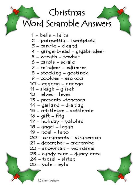 Holiday Puzzles And Games Your Kids Will Love Christmas Words