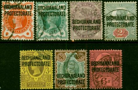 Bechuanaland 1897 1902 Set Of 7 Sg59 65 Fine Used Stampempire Philatelists