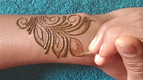 Leaves Henna Design Leaves Mehndi Design Art With Fun Youtube