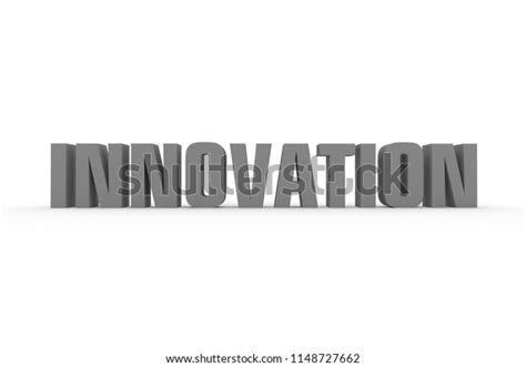 Innovation Grey Color White Background 3d Stock Illustration 1148727662