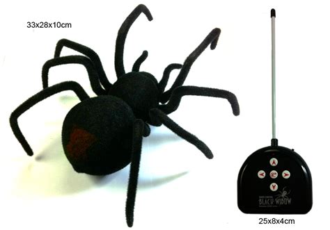 Radio Control Giant Black Widow Spider Toy