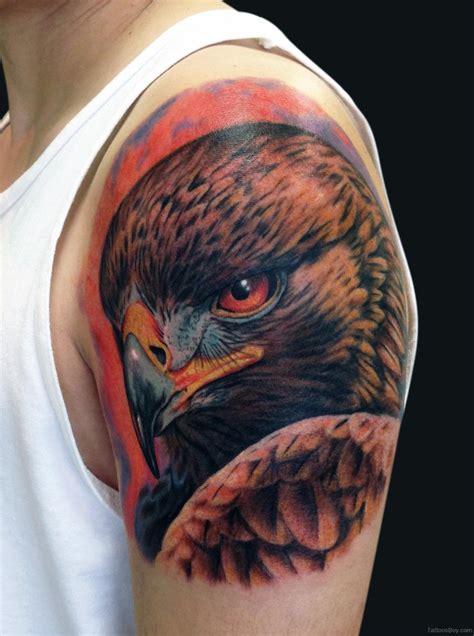 10 eagle eye tattoo design. 73 Wonderful Eagle Shoulder Tattoos