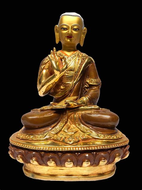 Monastery Quality Buddhist Statue Of Disciple Full Fire Gold Plated Painted Face Price Us