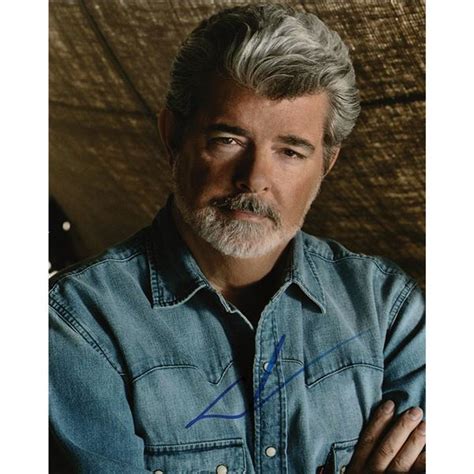 Star Wars George Lucas Signed Oversized Photograph