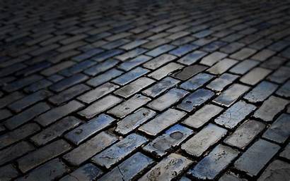 Brick Road Pavement Stones Textures Dark Wallpapers