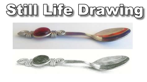 Using light pressure, draw tiny overlapping circles or ovals that do not have any space in. Still life drawing tutorial - pencil drawing lesson ...