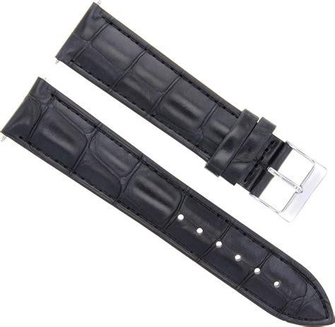 22mm Italian Leather Watch Band Strap For Dunhill Black Uk