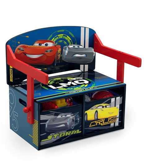 Buy Disney Cars 3 In 1 Convertible Bench Desk With Storage In Red By