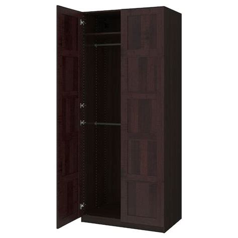 Soft closing hingeproduct is possible to recycle or use for energy recovery, if available in your community. BRIMNES Wardrobe with 3 doors - black 46x74 3/4 " | Ikea ...