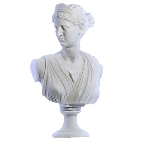 ARTEMIS DIANA Bust Head Greek Roman Goddess Statue Sculpture