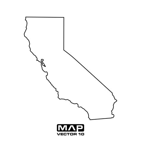 California Map Vector Elements California Map Vector Illustration