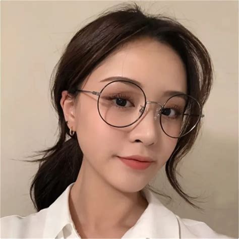 Buy Retro Big Round Lightweight Flexible Optical Glasses Frame Ladies Spectacle
