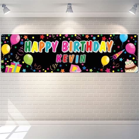 Buy Personalized Birthday Banner With Name Diy Colorful Happy Birthday Banner With Alphabet