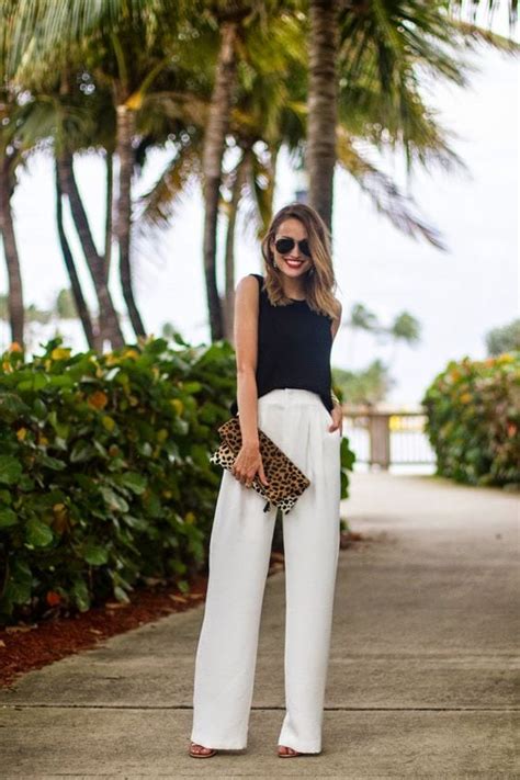 19 Fabulous Ideas On How To Wear White Wide Legged Pants