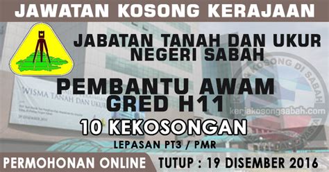 Rahsia mudah lulus temuduga kerajaan > klik disini <. Jawatan Kosong Jabatan Tanah Dan Ukur | Pembantu Awam ...