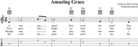 Amazing Grace Tab And Chords For Banjo Guitar