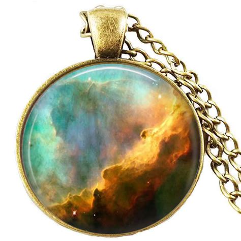 Space Necklace Space Nebula Pendant Nebula Omega Jewelry Nebula Charm