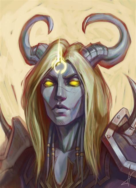 Commission Of My Lightforged Draenei Paladin In 2020 Sketches