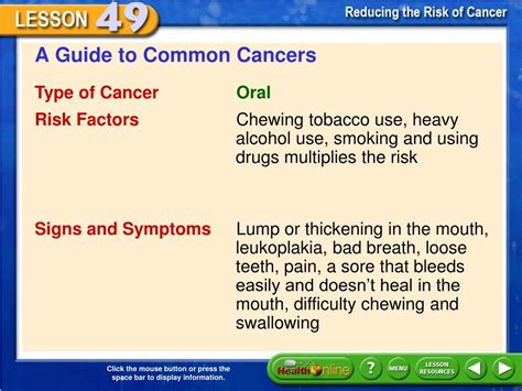 Ppt A Guide To Common Cancers Powerpoint Presentation Free Download