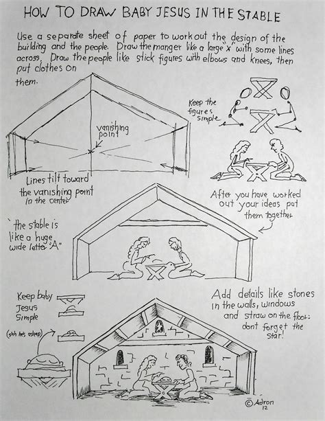 Pencil sketch of mary's son jesus draw. How to Draw Worksheets for The Young Artist: How To Draw ...