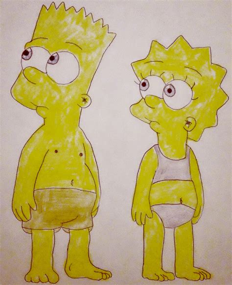 [the Simpsons] Bart And Lisa S Beach Confusion By Thereedster On Deviantart