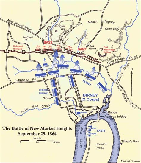 The Battle Of New Market Heights Wikipedia Map September 29 1864