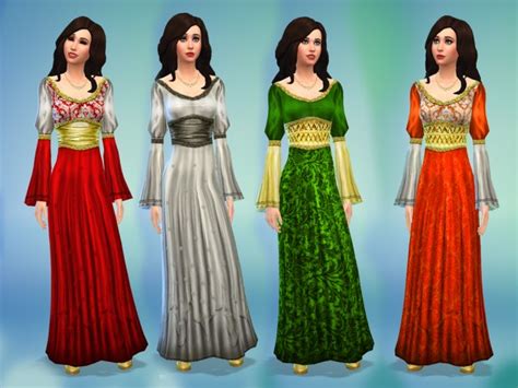 Medieval Times Dress By Nikova At Mod The Sims Sims 4 Updates