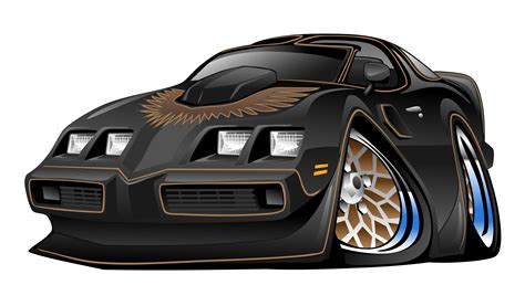 How To Draw Car Drawings Cartoon Muscle Vector Illustration American