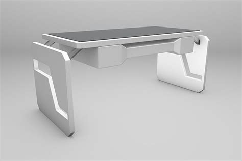 Futuristic Office Desk 3d Model Cgtrader