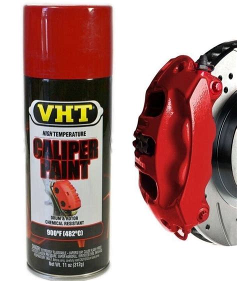 Caliper Paint High Temp Coat Spray Can Red Brake Gloss Drum Rotor Clk
