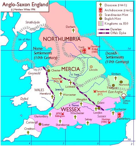 Anglo Saxon Britain C 830 England Map Saxon History History Geography