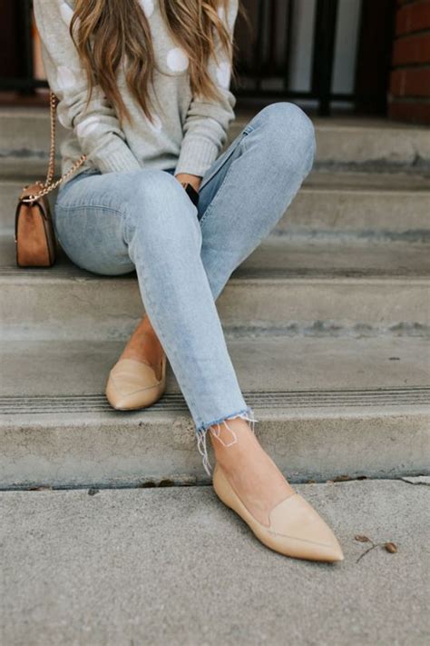 Falling For Autumn Flat Shoes Outfit Loafers Outfit Outfit Jeans