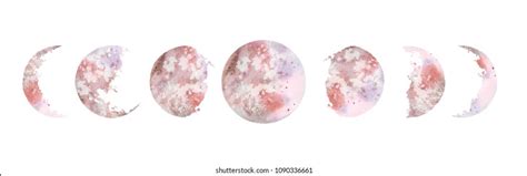 1193 Moon Phases Watercolor Images Stock Photos And Vectors Shutterstock