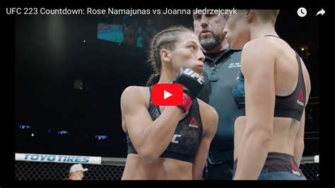 Rose Namajunas Vs Joanna Jedrzejczyk Full Fight Video Preview Ufc