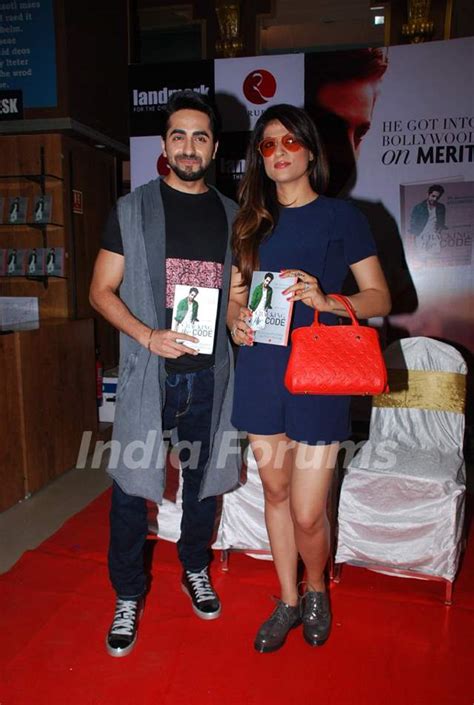Ayushmann Khurrana Poses With Wife Tahira Kashyap At The Launch Of Cracking The Code Media