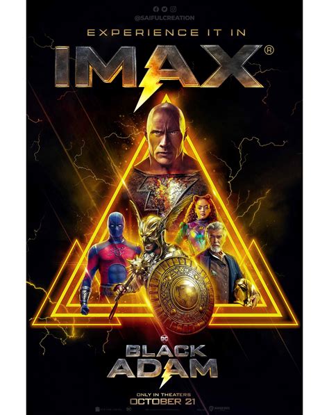 Black Adam IMAX Poster Design Saifulcreation PosterSpy
