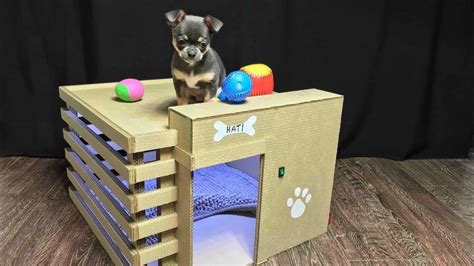 How To Make Amazing Puppy Dog House From Cardboard Youtube