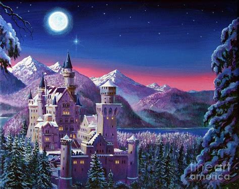 Snow Castle By David Lloyd Glover Castle Painting Castle Art
