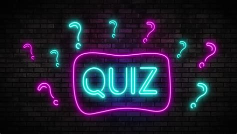 Animated Quiz Banner With Red Question Mark Yes Sign No Sign Icons