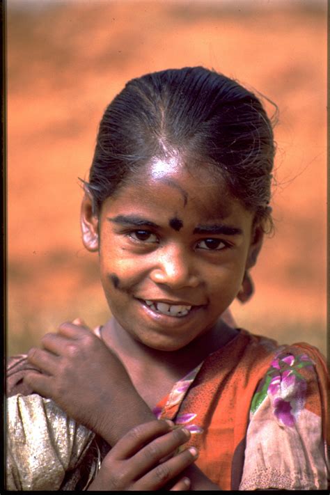 Smiles From South India Portrait Asian Kids Beautiful Face