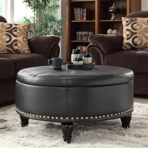 Best 25+ Round leather ottoman ideas on Pinterest ...