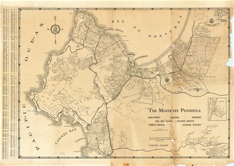 The Monterey Peninsula Barry Lawrence Ruderman Antique Maps Inc