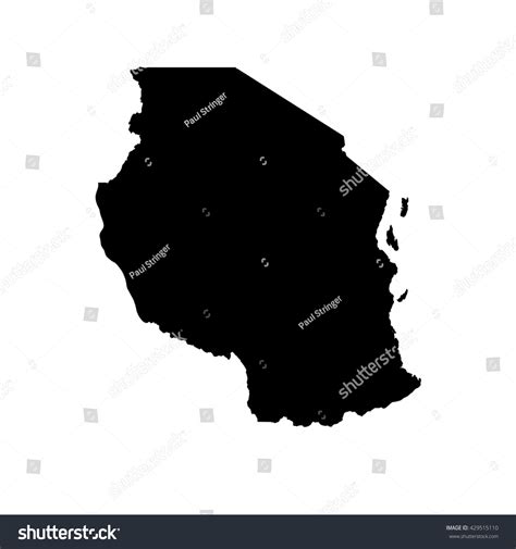 Map Country Tanzania Stock Vector Royalty Free 429515110 Shutterstock