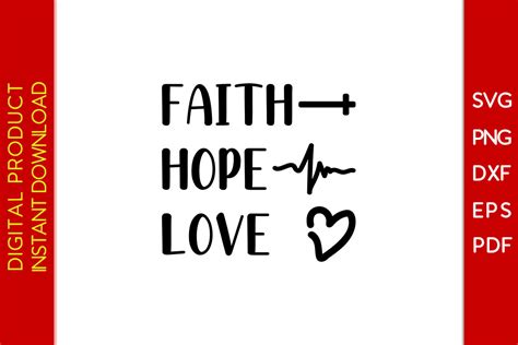 Faith Hope Love Svg Cut File Graphic By Creative Design · Creative Fabrica