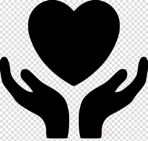 Free Heart And Hand Clipart Holding