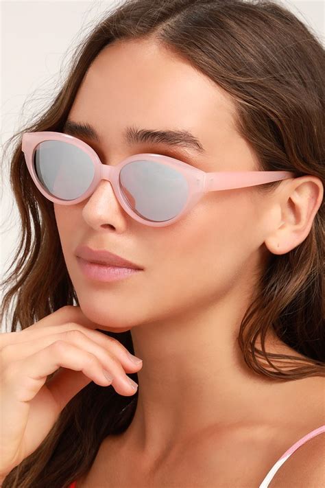 Pink Mirrored Sunglasses Small Sunglasses Slender Sunnies Lulus